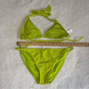 Vibrant Green Bikini Set